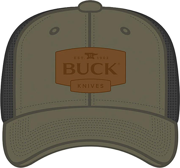 Buck Mesh Snapback Hat OD 14244 by Buck
