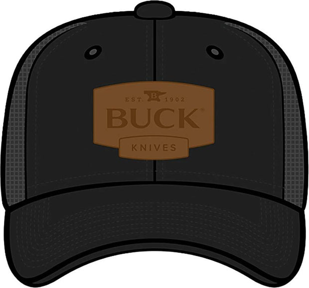Buck Mesh Snapback Hat Blk 14245 by Buck