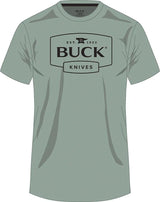 Buck Logo T-Shirt Sage XL 14321 by Buck