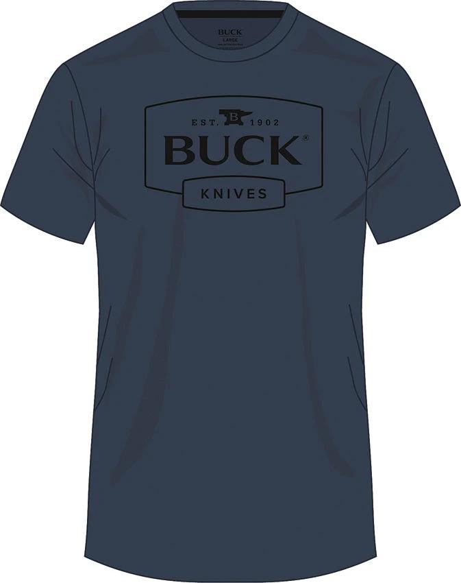 Buck Logo T-Shirt Navy XL 14328 by Buck
