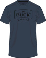 Buck Logo T-Shirt Navy 2XL 14329 by Buck