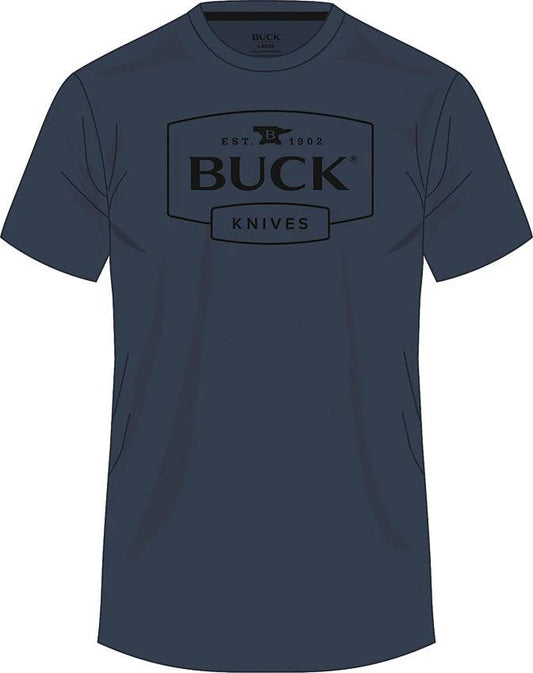 Buck Logo T-Shirt Navy 3XL 14330 by Buck