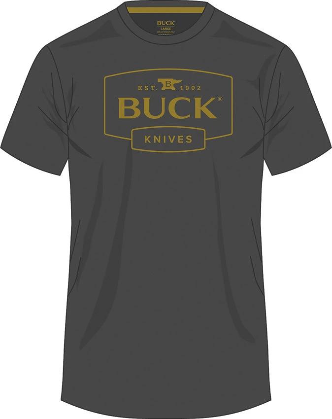 Buck Logo T-Shirt Gray 3XL 14337 by Buck