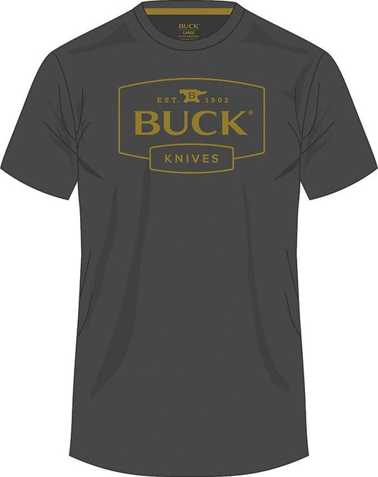 Buck Logo T-Shirt Gray 3XL 14337 by Buck