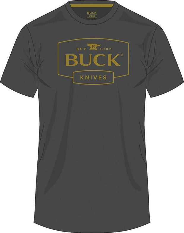 Buck Logo T-Shirt Gray 3XL 14337 by Buck
