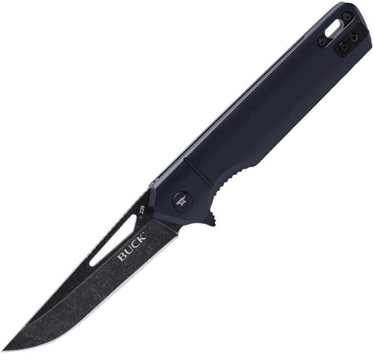Buck Infusion Linerlock Assisted Opening Knife Black G10 Handle 7Cr17MoV Tanto Blade For Everyday Carry EDC by Buck