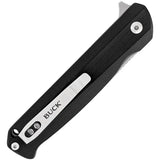 Buck Langford Linerlock 13042 Folding Knife With Satin 7Cr17MoV Blade G10 Handle Extended Tang Pocket Clip For EDC by Buck