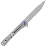 Buck Cavalier Framelock Folding Knife 4.5 Inch Closed 7Cr17MoV Blade Gray Aluminum With Carbon Fiber Inlay EDC Ready by Buck