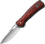 Premium Buck Vantage Avid Linerlock 7837 Knife With Satin 420HC Drop Point Blade And Dymondwood Inlays For EDC by Buck