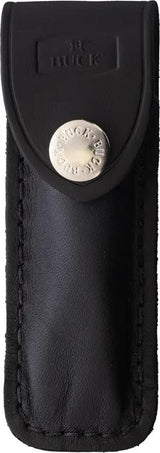Buck Squire Lockback Knife For Outdoorsmen 3.75in Satin 420HC Blade Rosewood Handle With Leather Belt Sheath by Buck