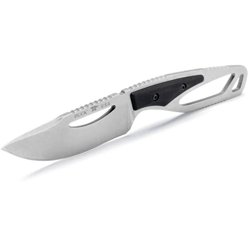 Buck PakLite 2.0 Field Knife 13501 For Outdoorsmen With 4In Stonewash 420HC Blade Rugged Full Tang by Buck