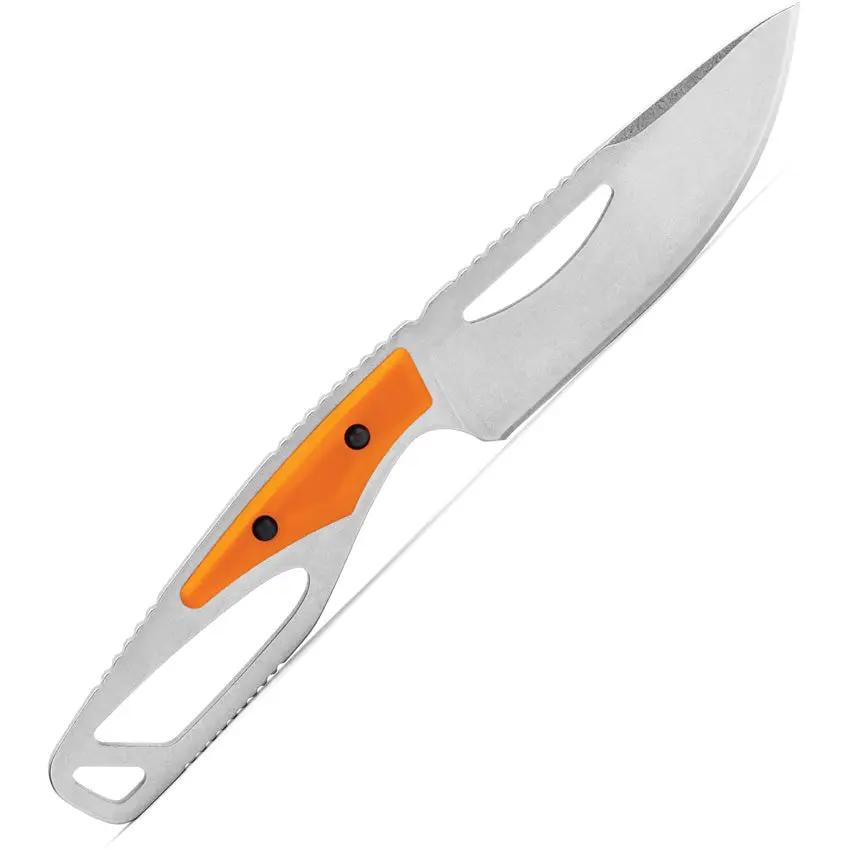 Buck PakLite 2.0 Field Knife 4in 420HC Skinner Blade Full Tang Orange Handle For Outdoor Hunters by Buck