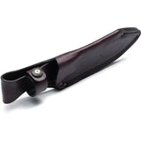 Buck Alpha Guide Knife Richlite 9in S35VN Drop Point Full Tang With Lanyard Hole Leather Belt Sheath For Outdoorsmen by Buck