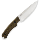 Buck Alpha Guide Knife Richlite 9in S35VN Drop Point Full Tang With Lanyard Hole Leather Belt Sheath For Outdoorsmen by Buck