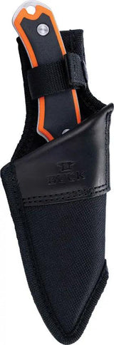 Buck Alpha Hunter Select Orange Handle Knife For Outdoor Hunters Full Tang 420HC 8.38in by Buck