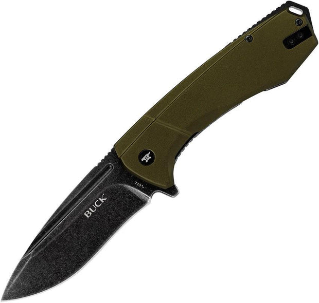Buck Ruckus Framelock Black/Green 14156 by Buck