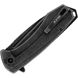 Buck Ruckus Framelock Knife Black Green 14156 Durable EDC for Outdoorsmen High Performance D2 Drop Point by Buck