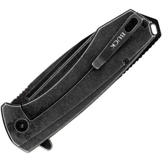 Buck Ruckus Framelock Knife Black Green 14156 Durable EDC for Outdoorsmen High Performance D2 Drop Point by Buck