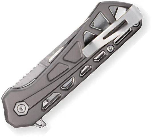 Buck Mini Trace Ops Linerlock Gray EDC Knife With 7Cr17MoV Blade For Tactical Everyday Carry Enthusiasts by Buck
