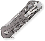 Buck Mini Trace Ops Linerlock Gray EDC Knife With 7Cr17MoV Blade For Tactical Everyday Carry Enthusiasts by Buck