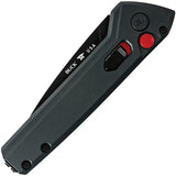 Buck Auto Deploy Button Lock Knife Gray Cerakote 154CM Drop Point Aluminum Handle for EDC Enthusiasts by Buck