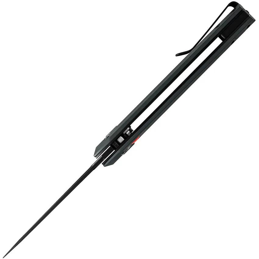 Buck Auto Deploy Button Lock Knife Gray Cerakote 154CM Drop Point Aluminum Handle for EDC Enthusiasts by Buck