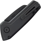 Buck Auto Mini Deploy Blackout Knife 154CM Sheepsfoot Auto Open Black Cerakote EDC Tactical by Buck