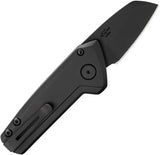 Buck Auto Mini Deploy Blackout Knife 154CM Sheepsfoot Auto Open Black Cerakote EDC Tactical by Buck