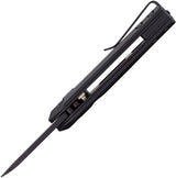 Buck Auto Mini Deploy Blackout Knife 154CM Sheepsfoot Auto Open Black Cerakote EDC Tactical by Buck