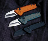 Buck Auto Mini Deploy Blackout Knife 154CM Sheepsfoot Auto Open Black Cerakote EDC Tactical by Buck