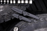 Buck Auto Mini Deploy Blackout Knife 154CM Sheepsfoot Auto Open Black Cerakote EDC Tactical by Buck