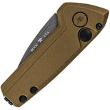 Buck Auto Mini Deploy Knife Automatic Opening 154CM Drop Point Bronze Handle For EDC Enthusiasts 0839BRS1 by Buck