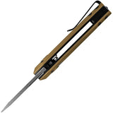 Buck Auto Mini Deploy Knife Automatic Opening 154CM Drop Point Bronze Handle For EDC Enthusiasts 0839BRS1 by Buck