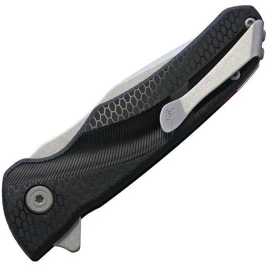 Buck Sprint Select Linerlock Premium EDC Knife With Stonewash 420HC Drop Point Blade And Black Glass Filled Nylon Handle by Buck