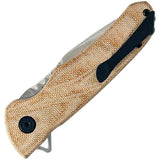 Buck Sprint Pro Linerlock Knife CPM S35VN Blade Natural Micarta Handle Extended Tang Pocket Clip EDC by Buck