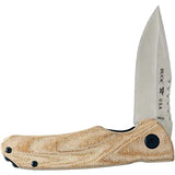 Buck Sprint Pro Linerlock Knife CPM S35VN Blade Natural Micarta Handle Extended Tang Pocket Clip EDC by Buck