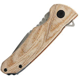 Buck Sprint Pro Linerlock Knife CPM S35VN Blade Natural Micarta Handle Extended Tang Pocket Clip EDC by Buck