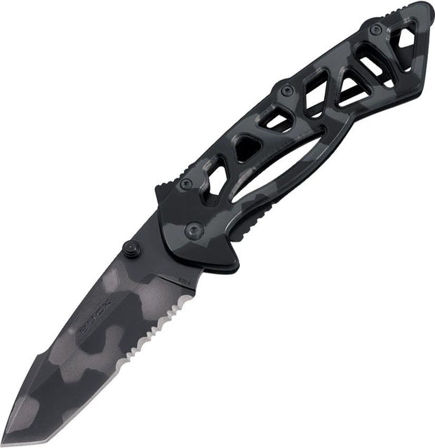 Buck Bones Framelock Tiger Stripe 5846 by Buck