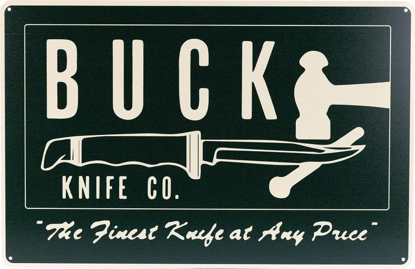 Buck Finest Knives Tin Tacker Sign 14079 by Buck