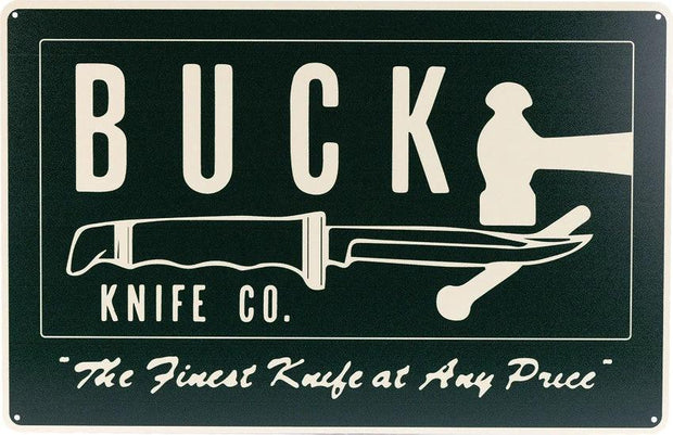 Buck Finest Knives Tin Tacker Sign 14079 by Buck