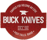 Buck Famous For Edge Tin Sign 14083 by Buck