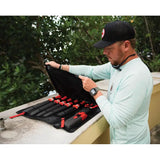 Bubba Blade Knife Roll Case For Chefs And Hunters Holds 1 Large Knife 12in 3 Medium Knives 9in Shears Sharpener by Bubba Blade
