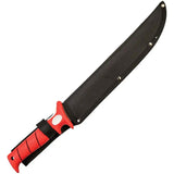 Bubba Blade Fillet Knife 12 Inch Titanium Coated High Carbon Stainless Blade Full Tang Ergonomic Red TPR Grip Anglers by Bubba Blade