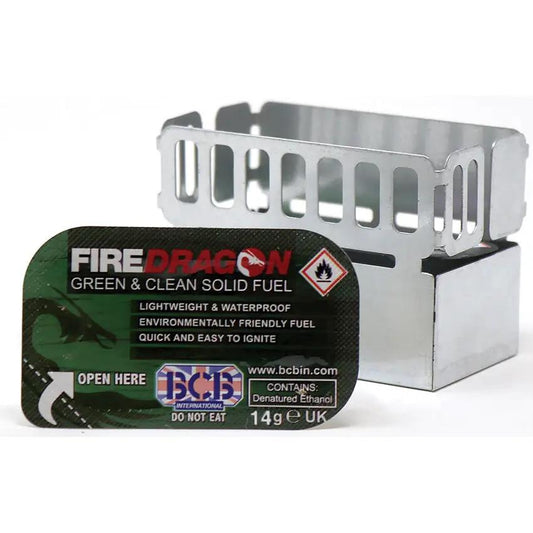 Bushcraft Mini Ration Heating Kit CN370 With Eco Dragon Fuel Tablets No Tools Required And Metal Cooker For Campers by Bushcraft
