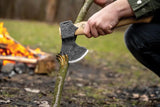 BeaverCraft Bushcraft Splitting Hatchet AX3 For Campers And Outdoorsmen 1066 Carbon Steel 4.63 Inch Edge by BEAVERCRAFT
