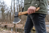 BeaverCraft Bushcraft Splitting Hatchet AX3 For Campers And Outdoorsmen 1066 Carbon Steel 4.63 Inch Edge by BEAVERCRAFT