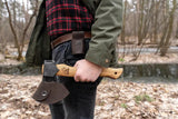 BeaverCraft Bushcraft Splitting Hatchet AX3 For Campers And Outdoorsmen 1066 Carbon Steel 4.63 Inch Edge by BEAVERCRAFT