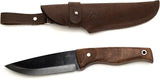BeaverCraft Nightfall Fixed Blade Knife Full Tang 1066 Carbon Steel Walnut Handle Outdoor EDC by BEAVERCRAFT