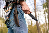 BeaverCraft Bushcraft Knife Full Tang 5in Carbon Steel by BEAVERCRAFT
