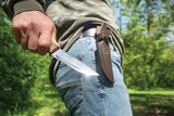 BeaverCraft Breeze Bushcraft Fixed Blade Knife BSH6 For Outdoor Enthusiasts Full Tang Satin Scandi Blade Walnut Handle by BEAVERCRAFT